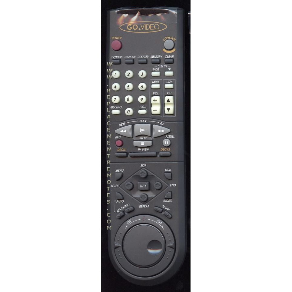 GoVideo 109700RM VCR Remote Control