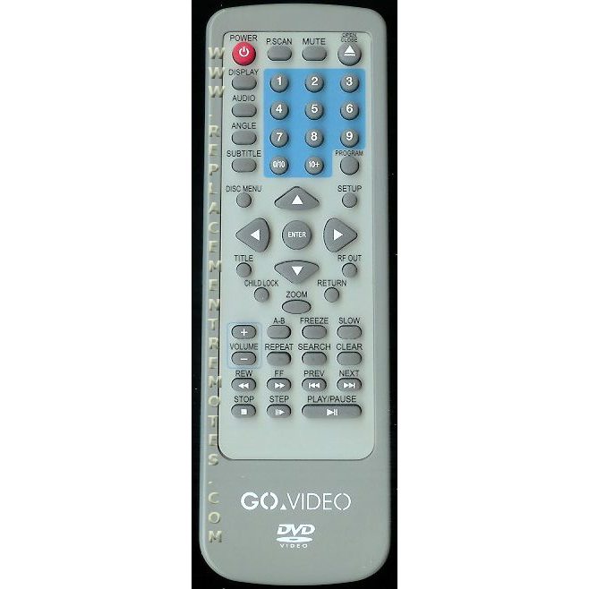 GoVideo D650 DVD Remote Control