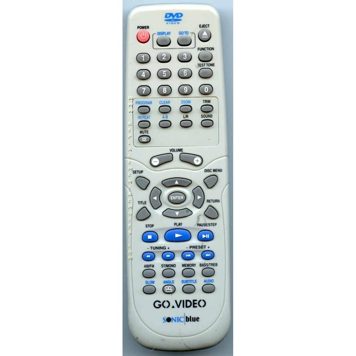 GoVideo DHT7000 DVD Remote Control