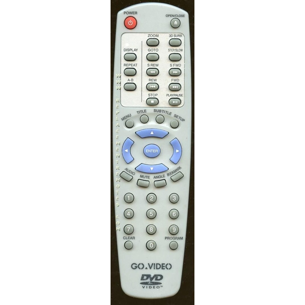 GoVideo DP01A0019A DVD Remote Control