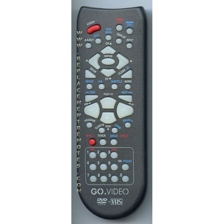 GoVideo DV101030RM DVD/VCR Remote Control