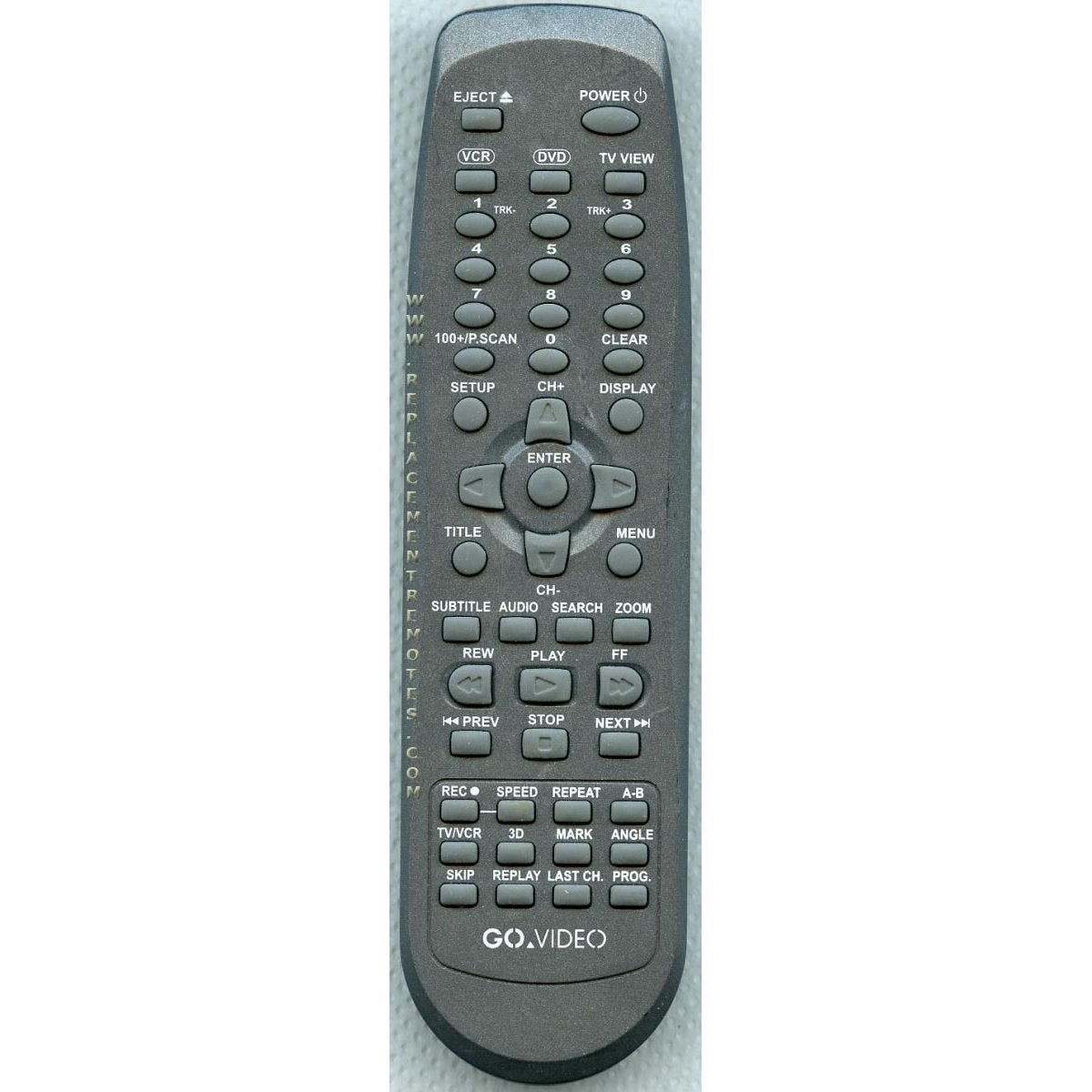 GoVideo GVID221GRAY DVD/VCR Remote Control