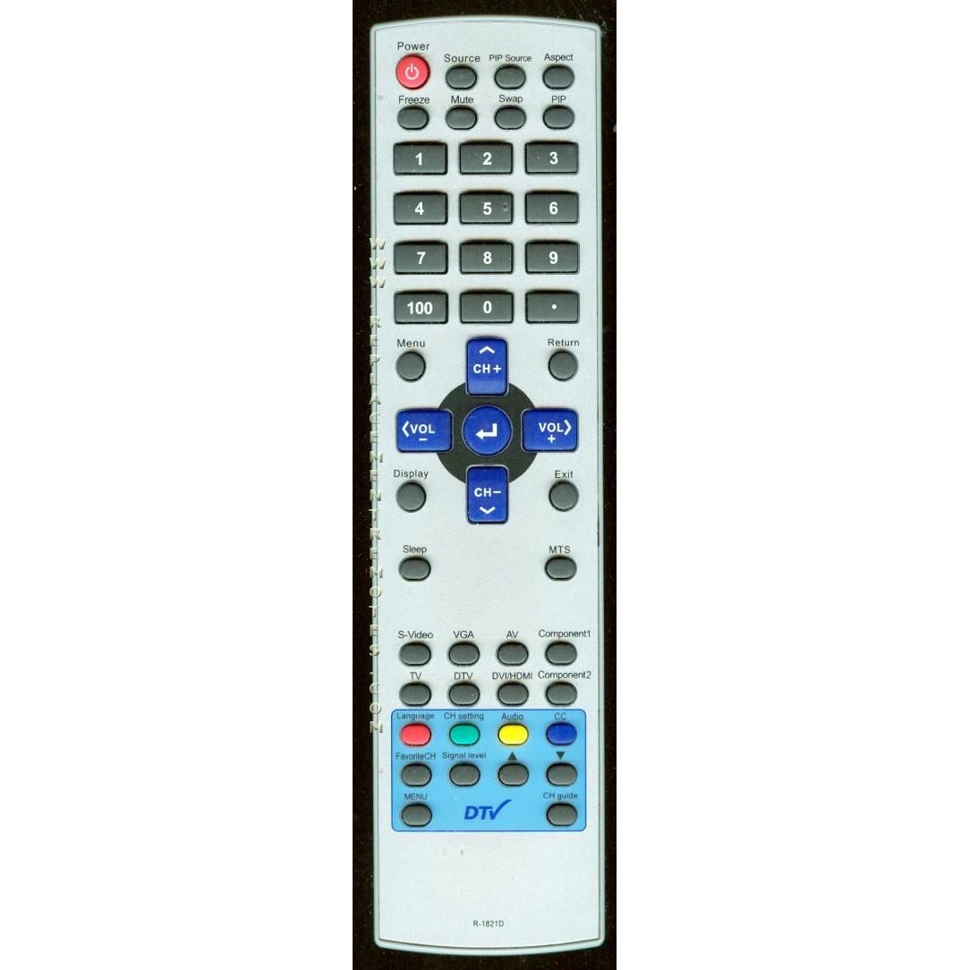 GoVideo R1821D TV Remote Control