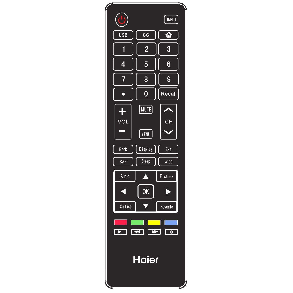 Haier 8301HA18M00050 TV Remote Control