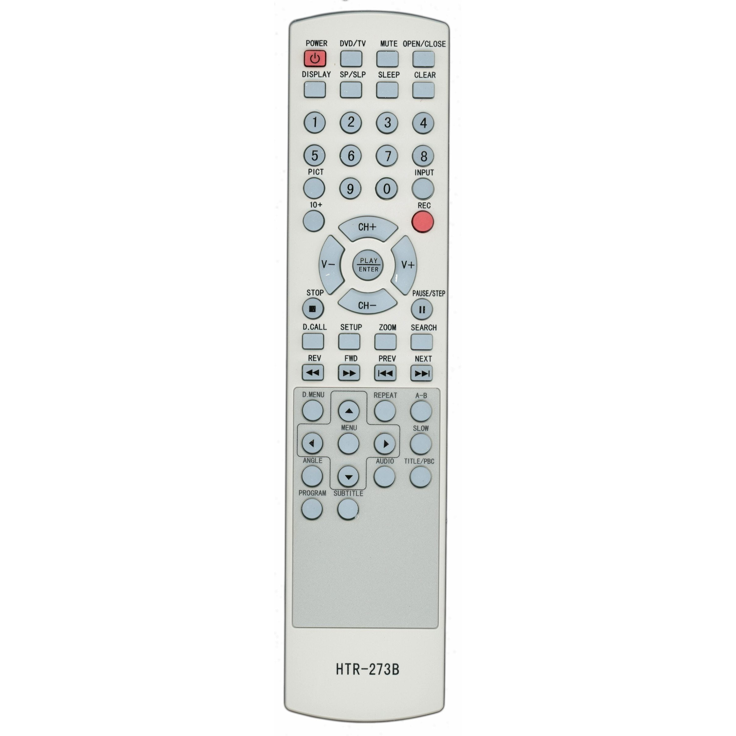 Haier HTR273B TV/VCR/DVD Remote Control