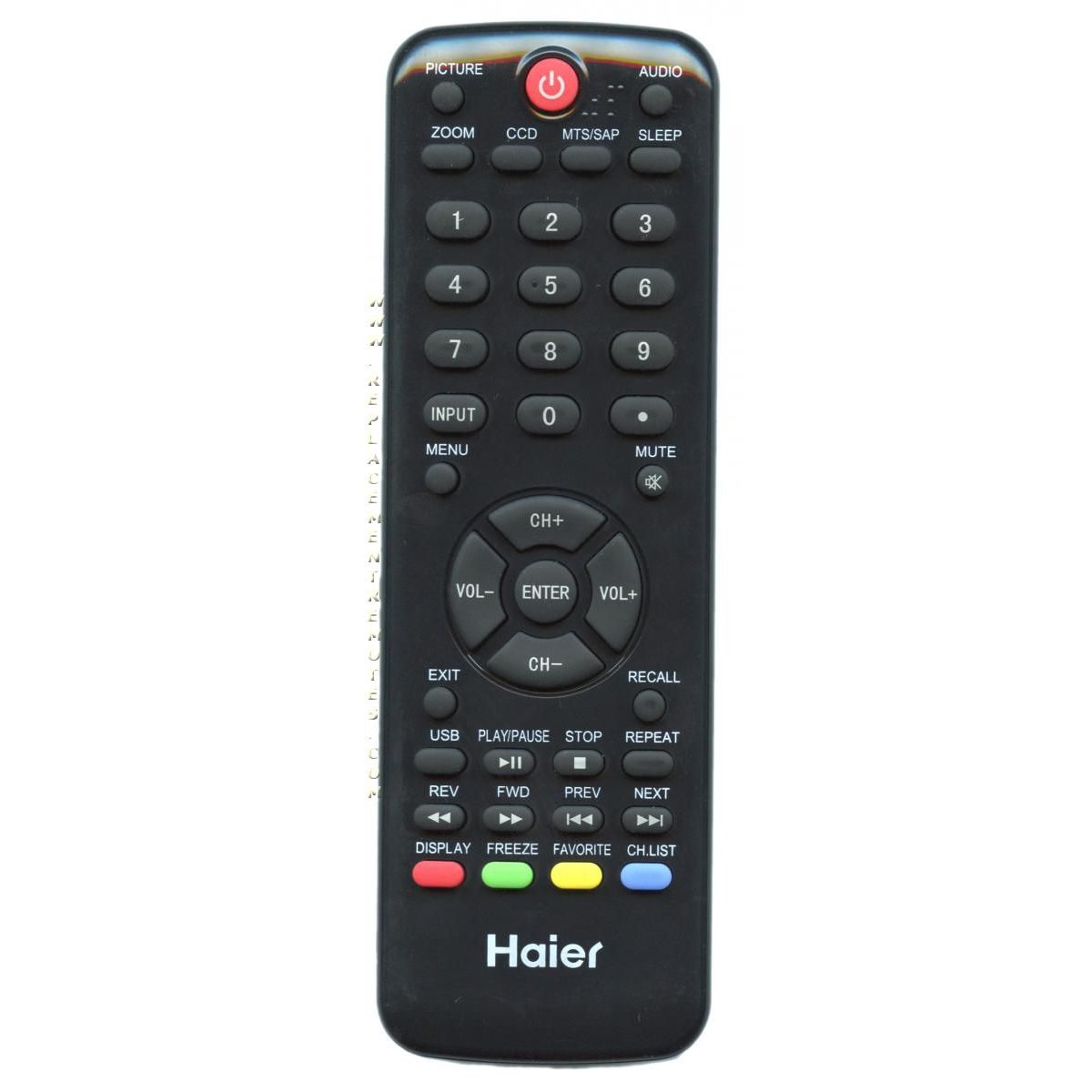 Haier HTRD09B TV Remote Control