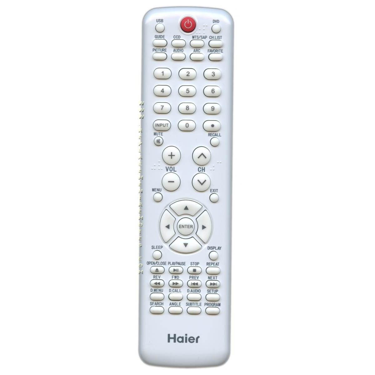 Haier HTRD10A TV/DVD Remote Control