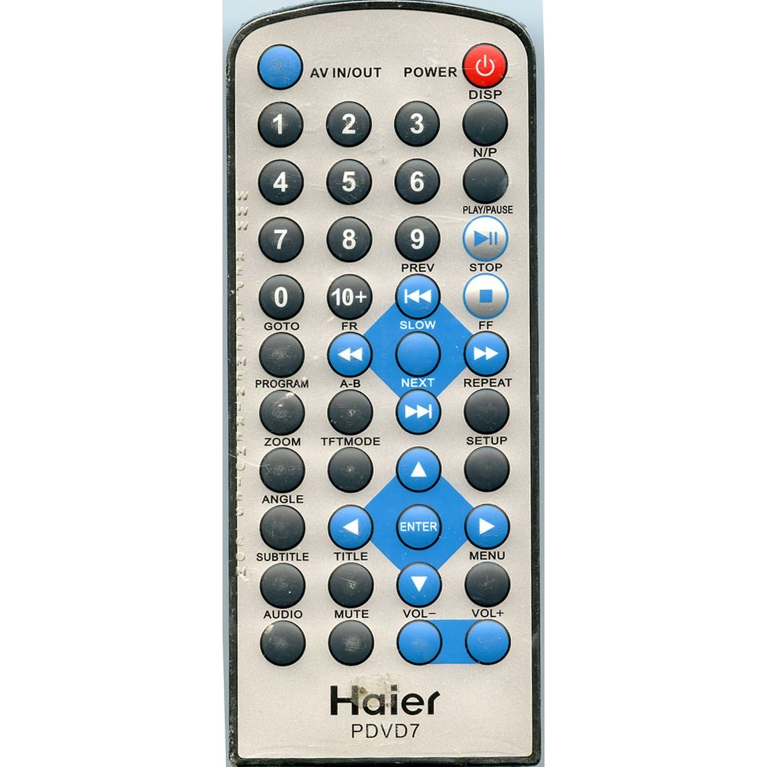 Haier PDVD7 DVD Remote Control