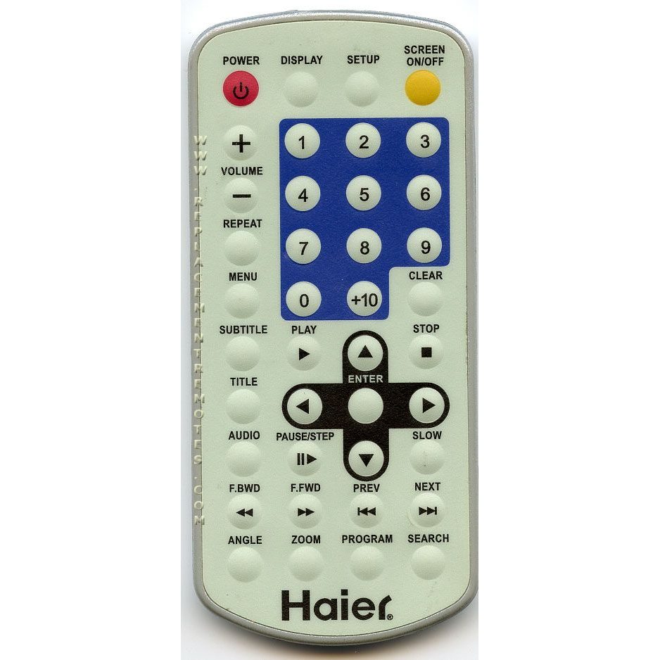 Haier PDVD770 DVD Remote Control