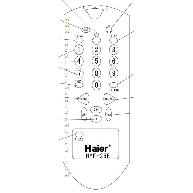 Haier TV562003 TV Remote Control