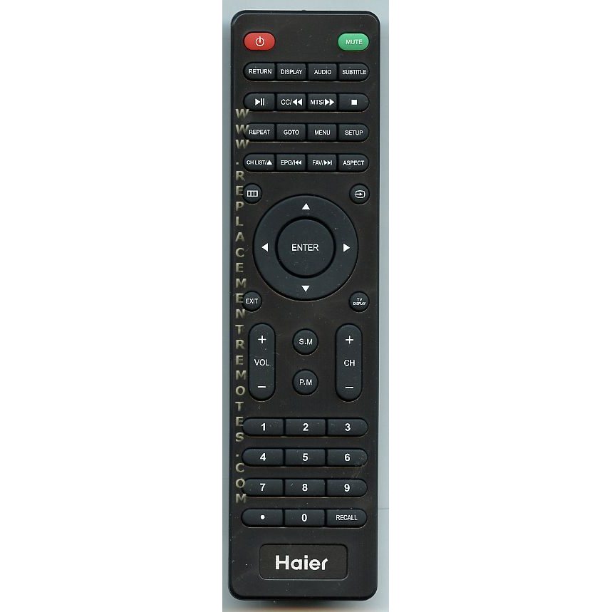 Haier TV5620122 TV Remote Control