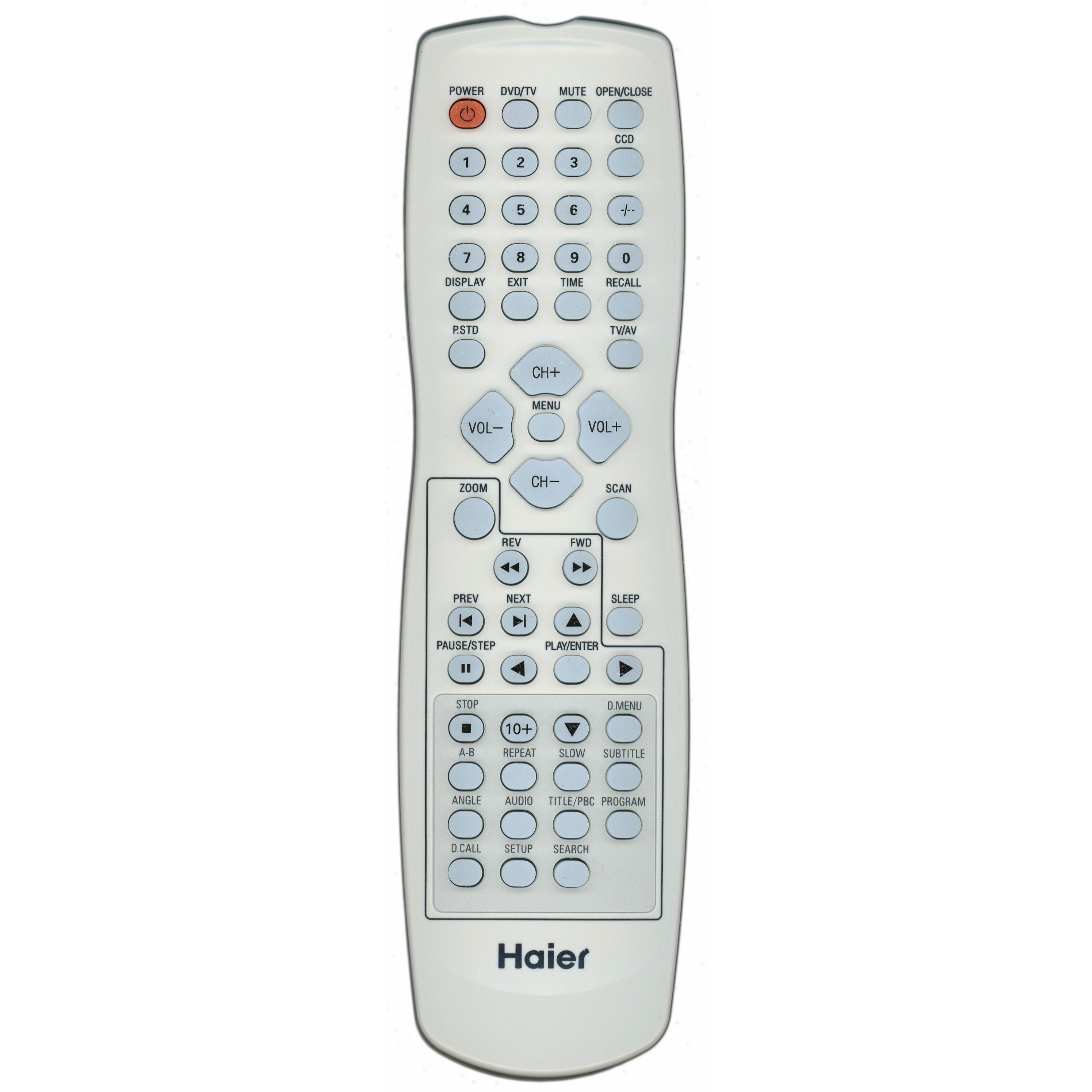 Haier TV562013 TV/DVD Remote Control