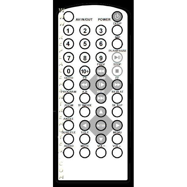 Haier TV562037 DVD Remote Control