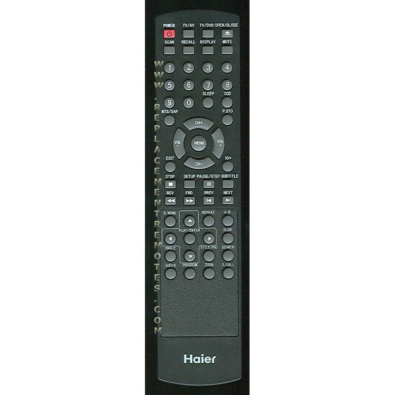 Haier TV562039 TV/DVD Remote Control