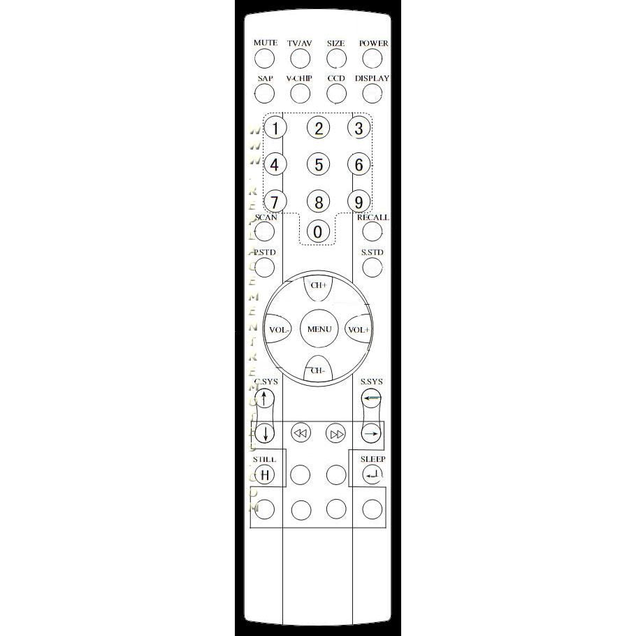 Haier TV562042 TV Remote Control