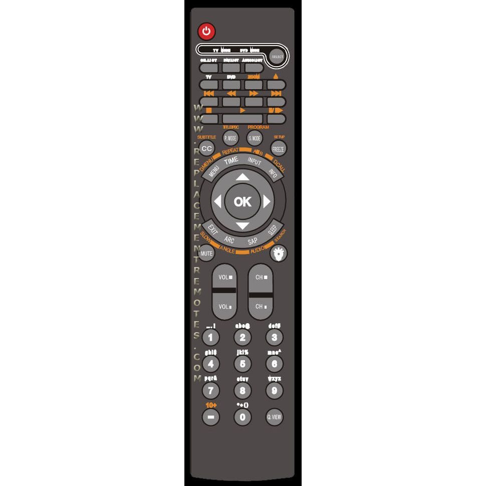 Haier TV562062 TV/DVD Remote Control