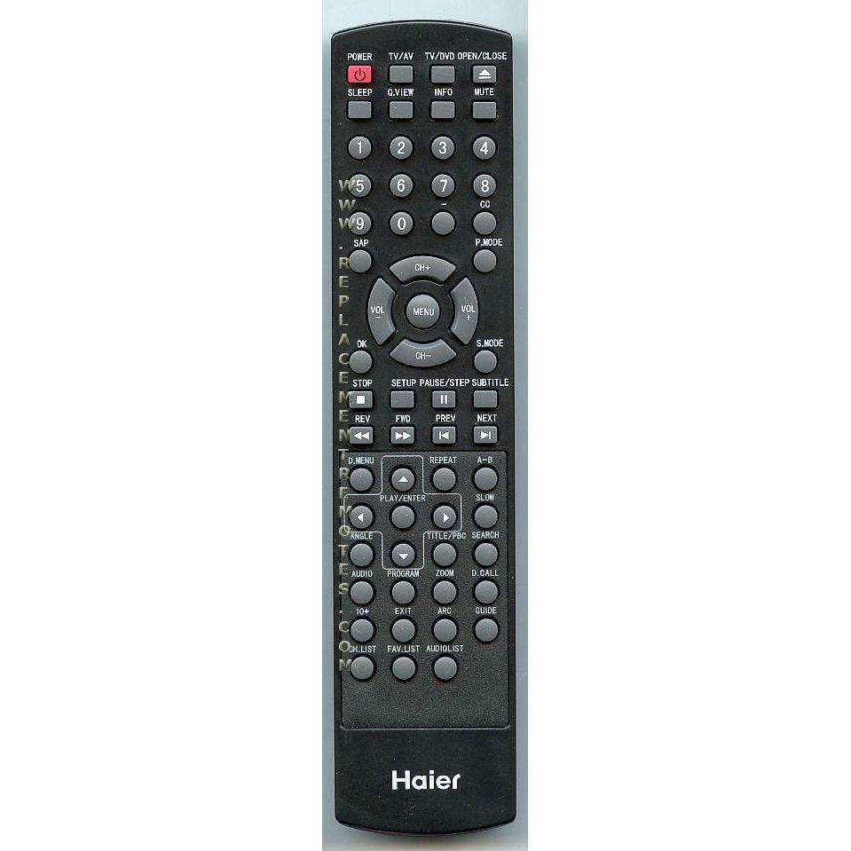 Haier TV562075 TV/DVD Remote Control