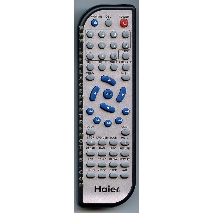 Haier TV562085 DVD Remote Control