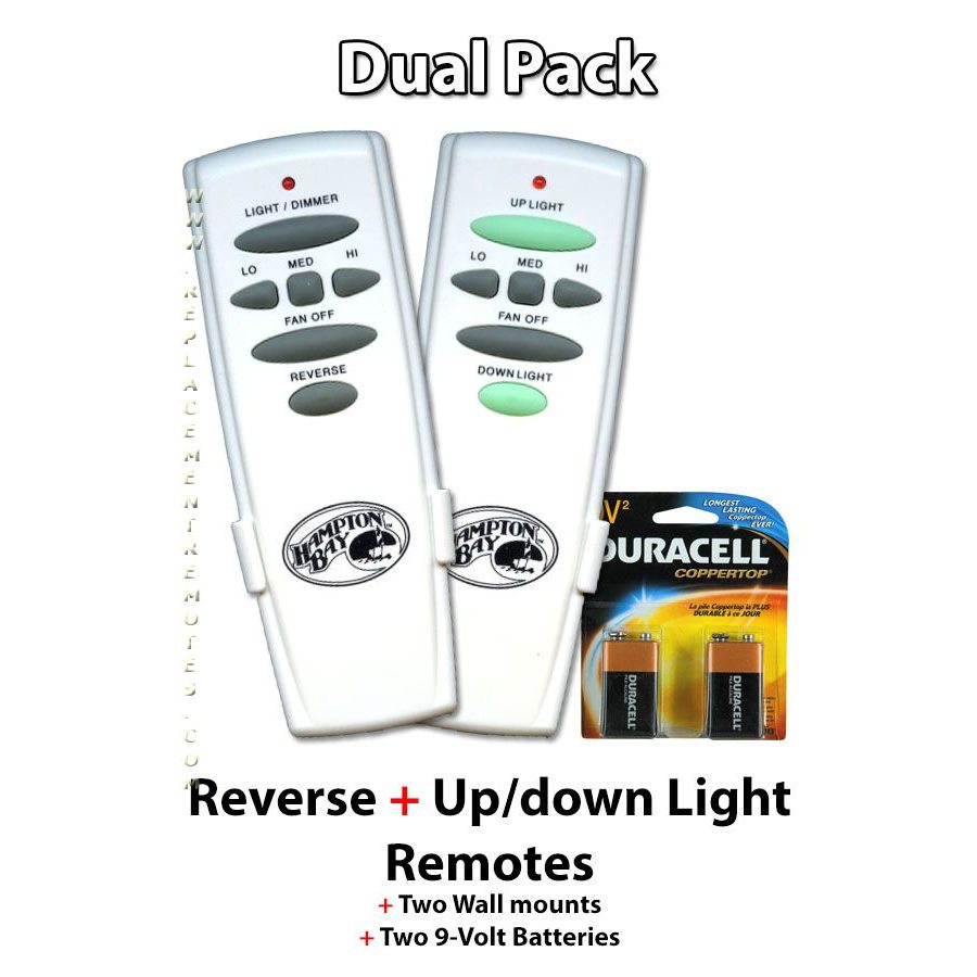 Hampton Bay UC7078TRUDL DUALPACK Ceiling Fan Remote Control