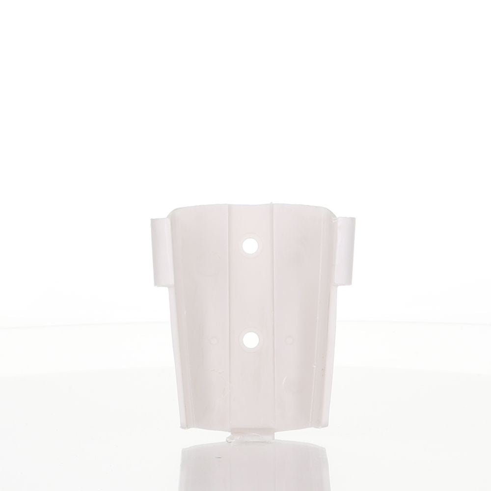 A light background showcases the Anderic UC7078TWM, a white plastic wall mount bracket with two screw holes and side brackets. It's compatible with Hampton Bay Fan remotes such as the UC7078T.