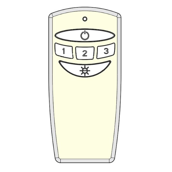 Harbor Breeze A25-43-L Ceiling Fan Remote Control