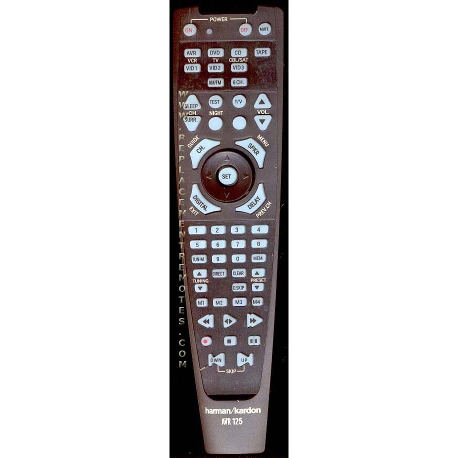 Harman-Kardon AVR125 Receiver Remote Control