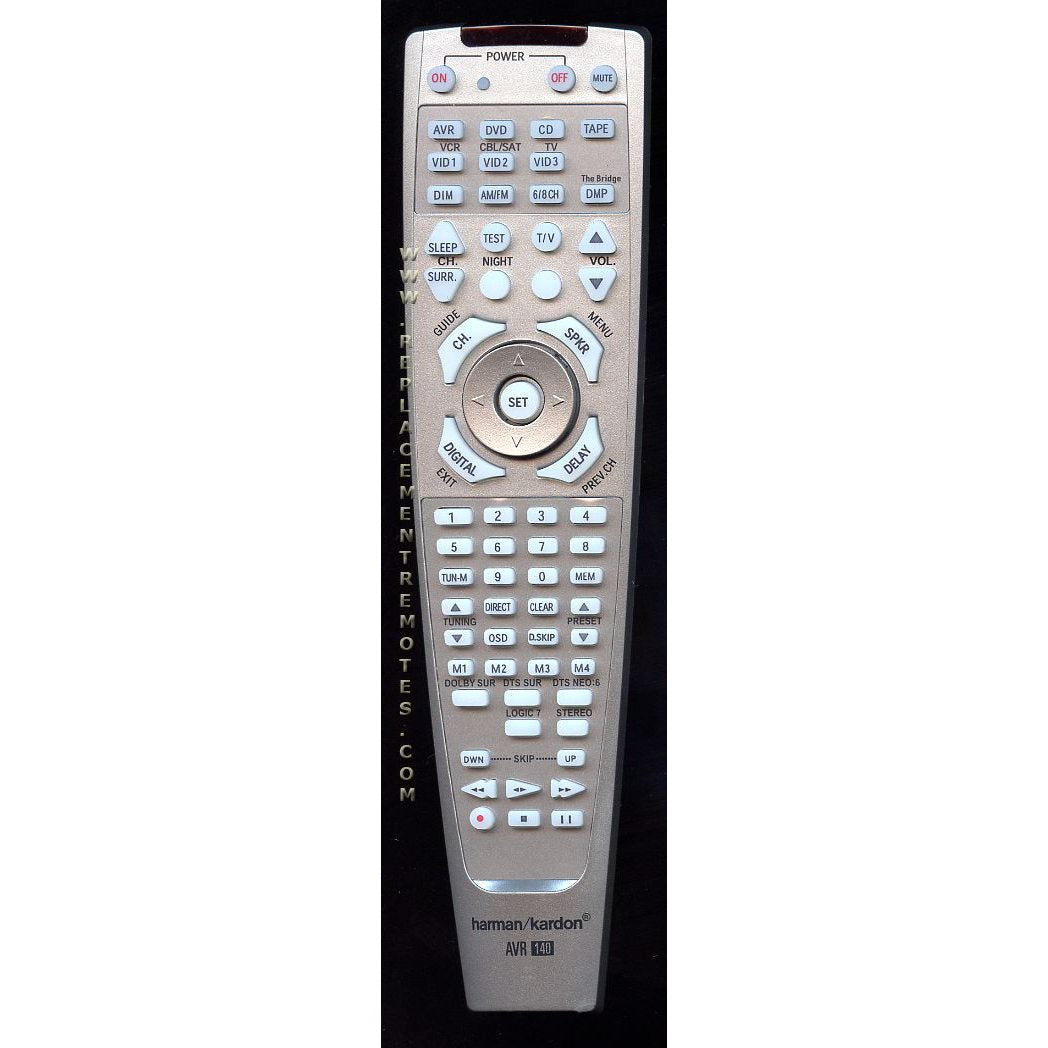 Harman-Kardon AVR140 Receiver Remote Control