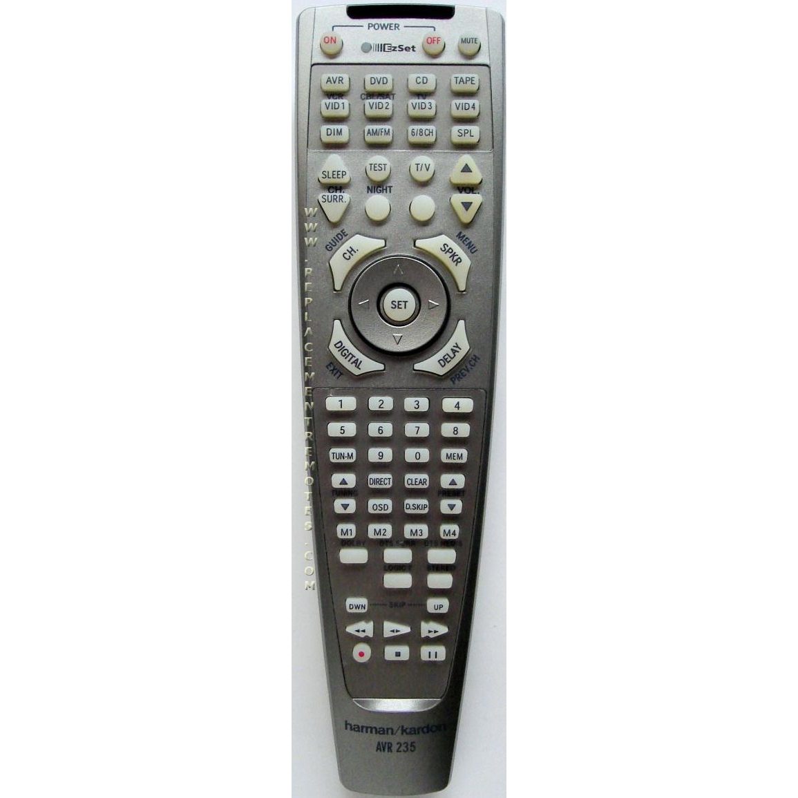 Harman-Kardon AVR235 Receiver Remote Control