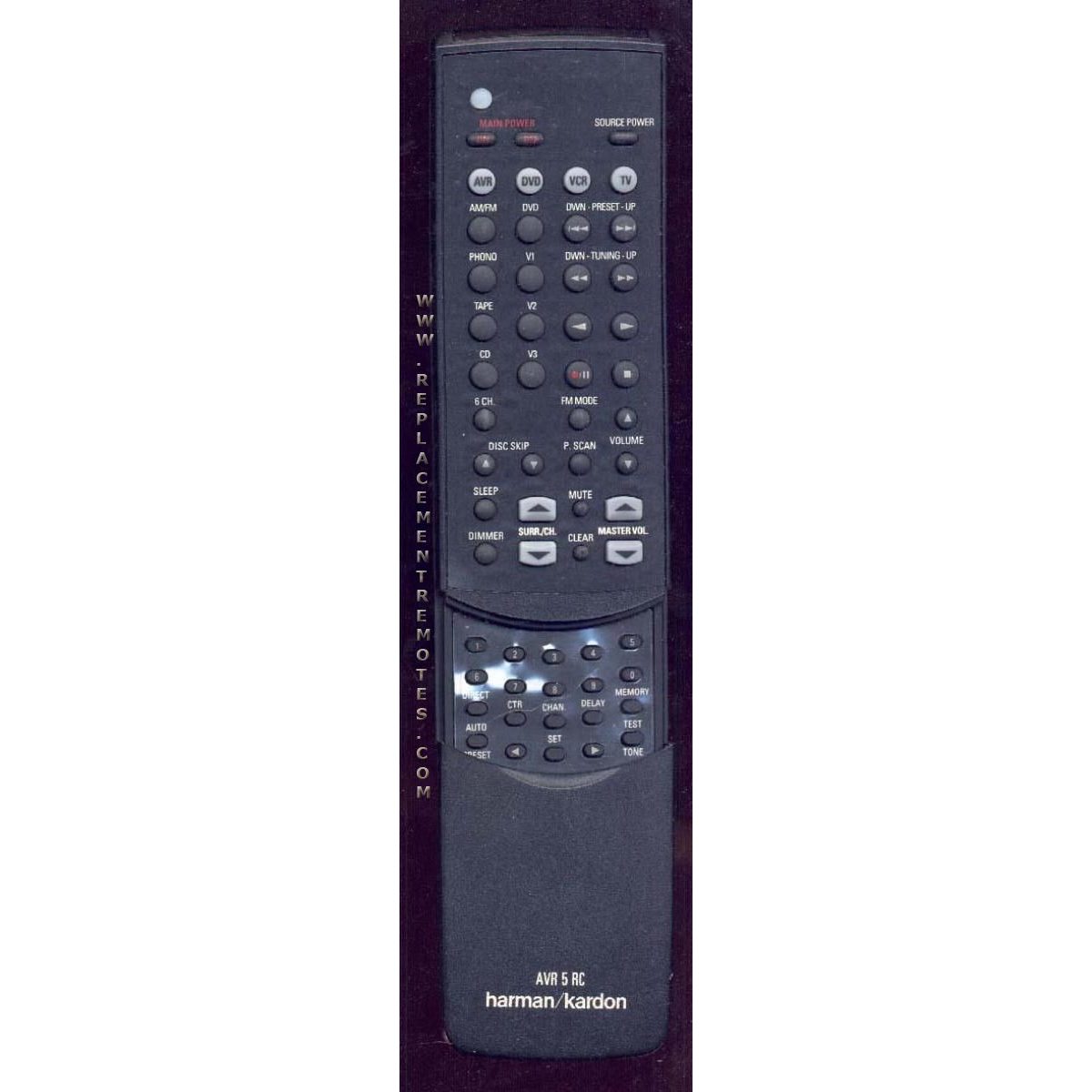 Harman-Kardon AVR5RC Receiver Remote Control