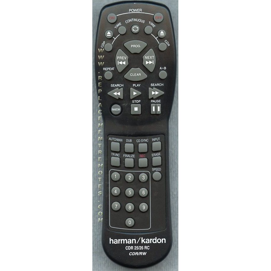 Harman-Kardon CDR25/26 Audio Remote Control