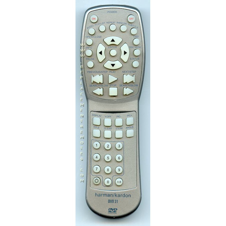 Harman-Kardon DVD31 DVD Remote Control