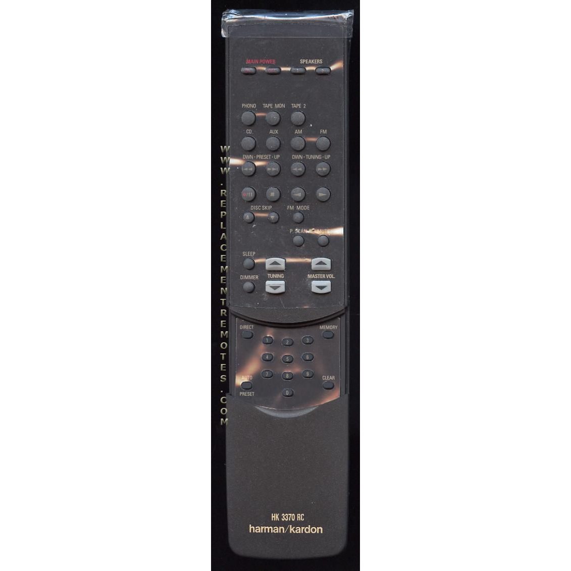 Harman-Kardon HK3370RC Audio Remote Control