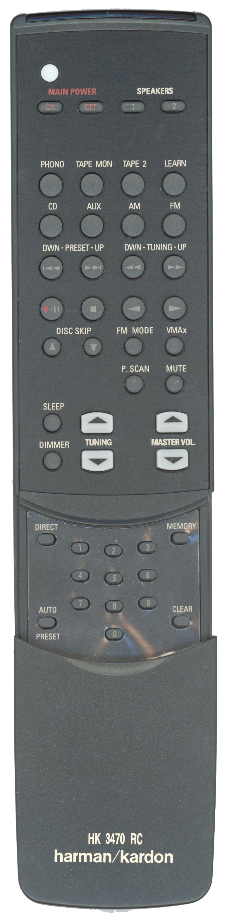 Harman-Kardon HK3470RC Audio Remote Control