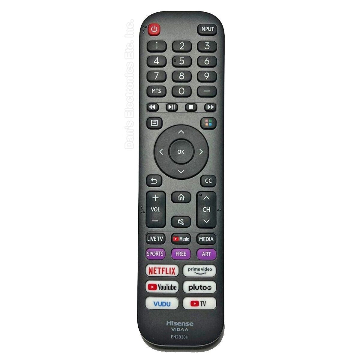 Hisense EN2B30H 2022 Vidaa Android TV Remote Control