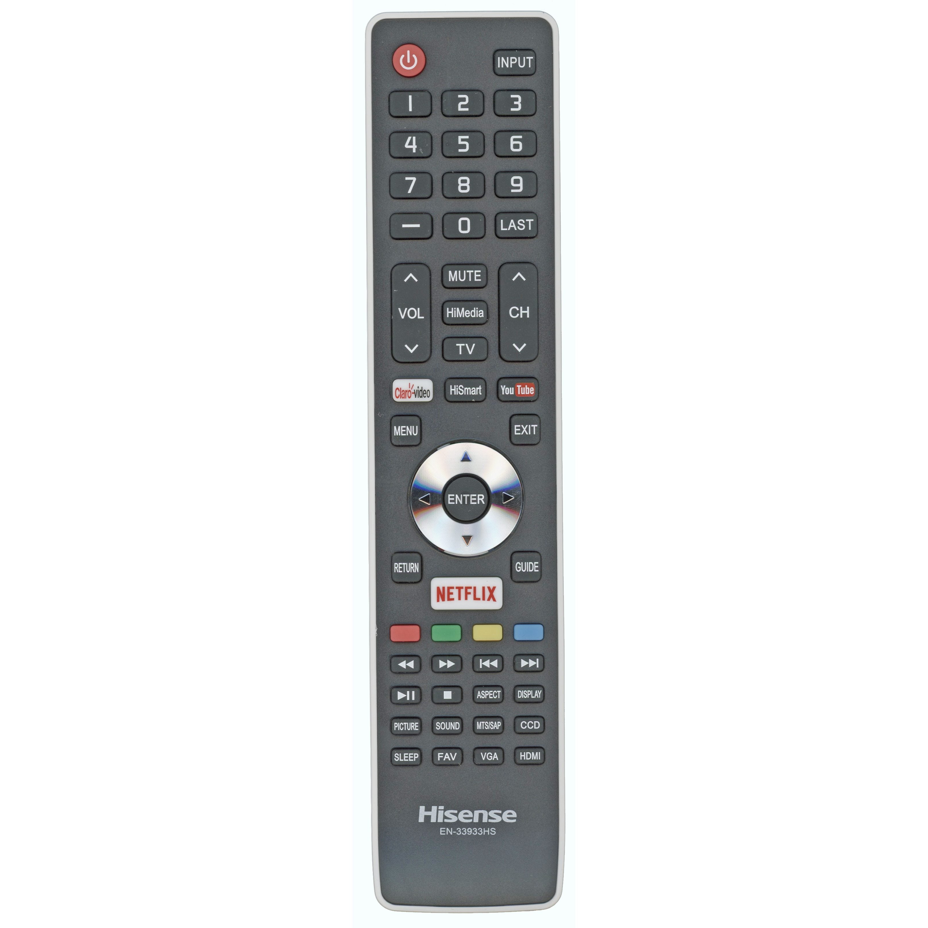 Hisense EN33933HS Central America TV Remote Control