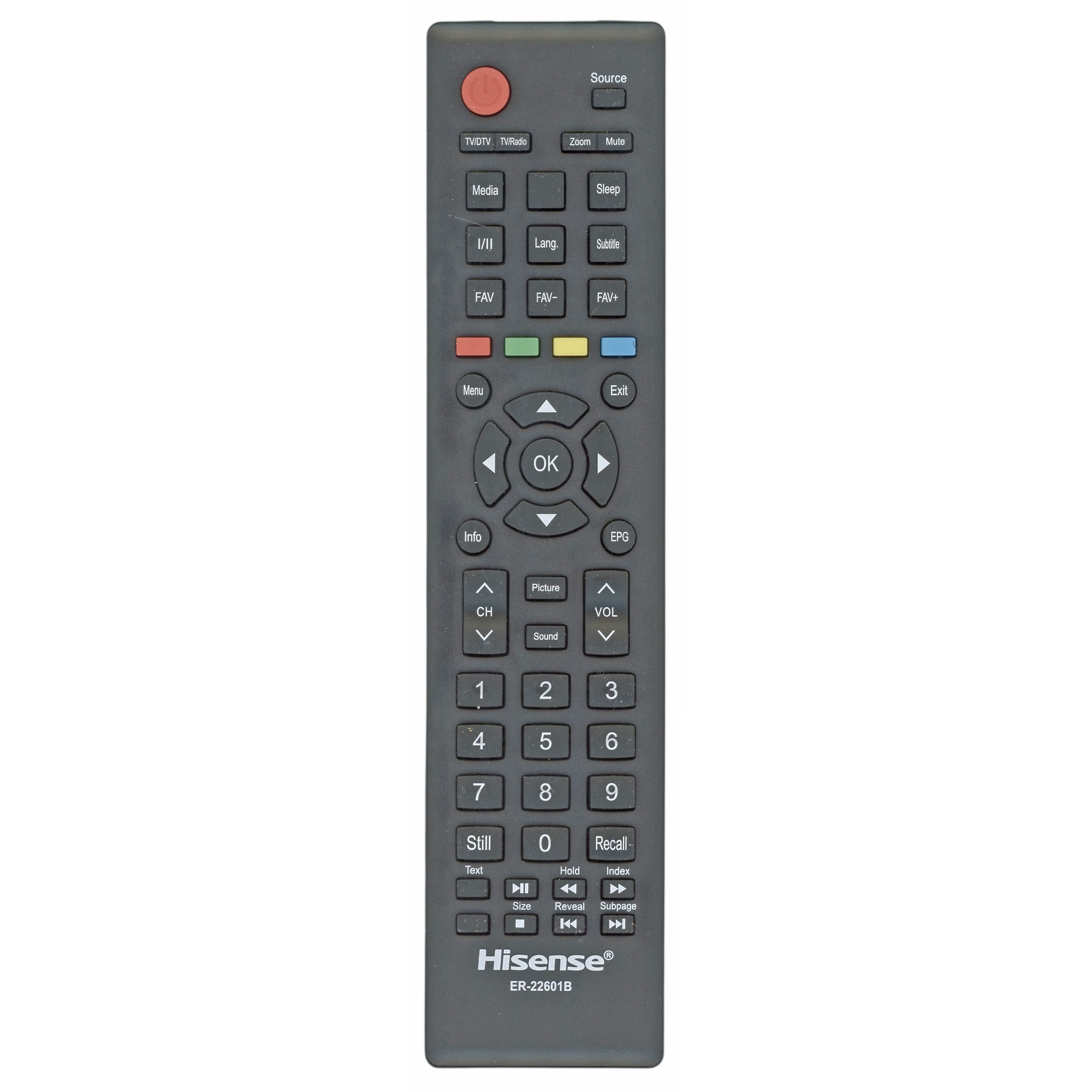 Hisense ER22601B TV Remote Control