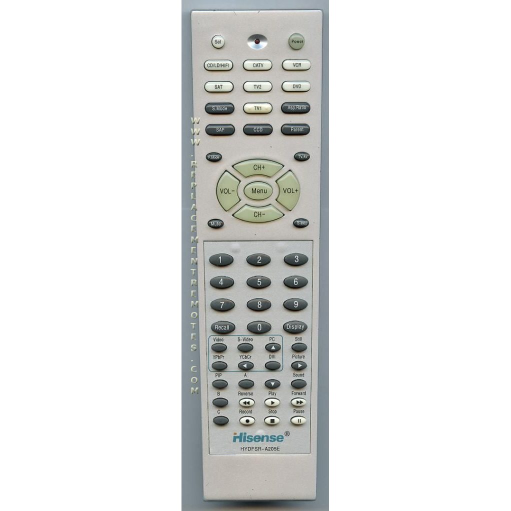 Hisense HYDFSRA205EP TV Remote Control