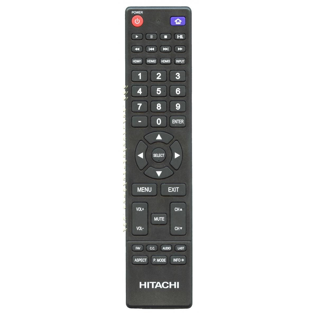 Hitachi 850128525 TV Remote Control