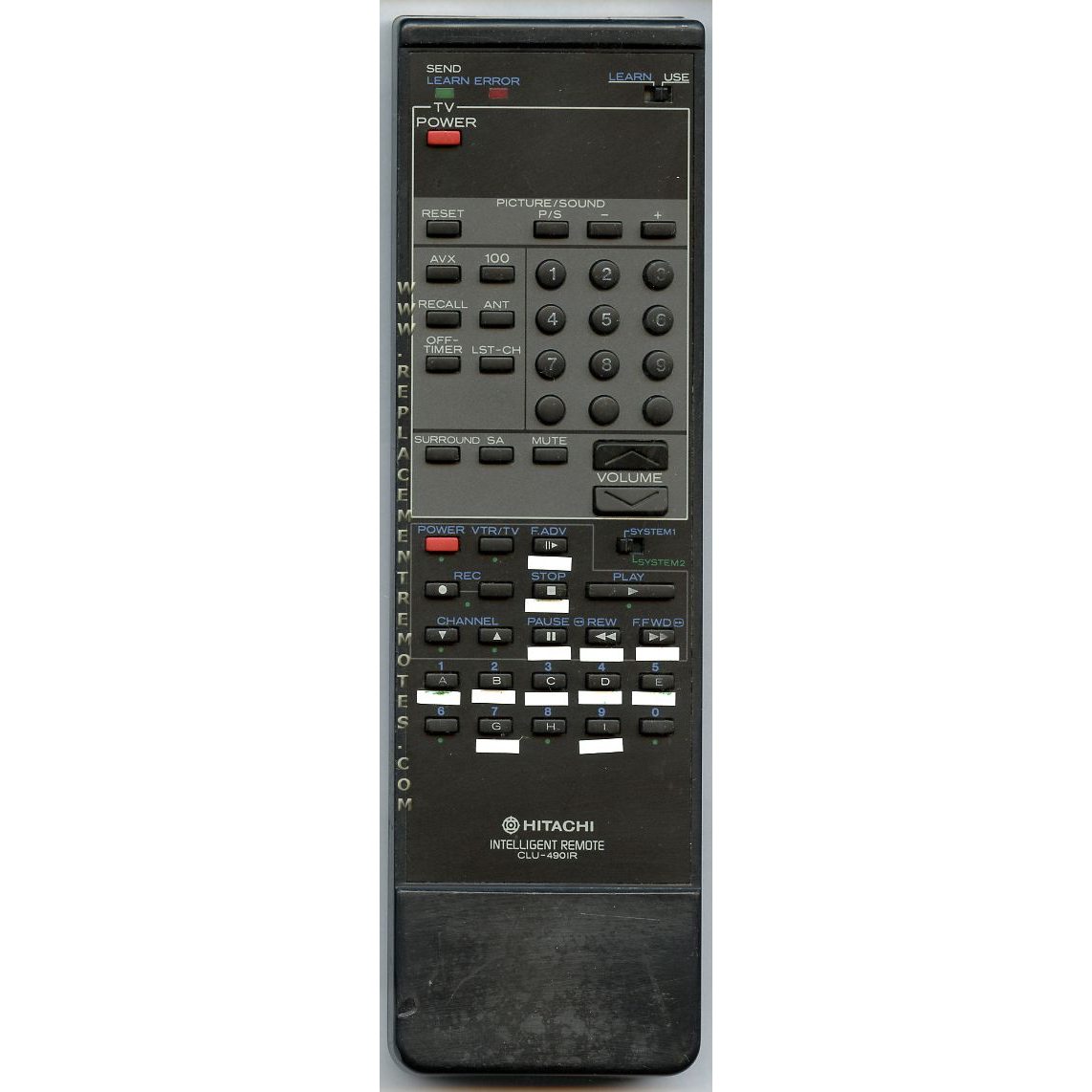 Hitachi CLU490IR TV Remote Control