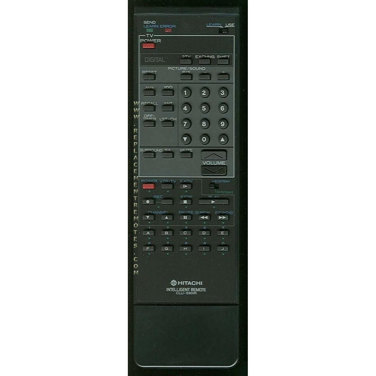 Hitachi CLU520IR TV Remote Control