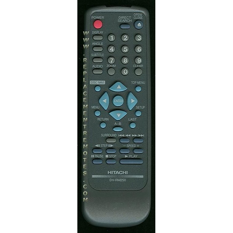 Hitachi DVRM250 DVD Remote Control