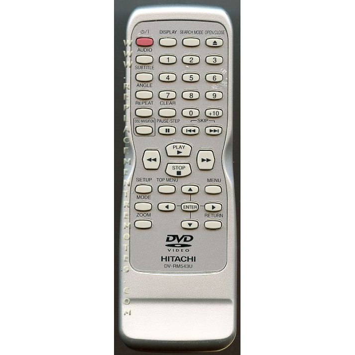 Hitachi DVRM543U DVD Remote Control