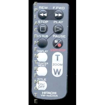 Hitachi VMRME33A Video Camera Remote Control