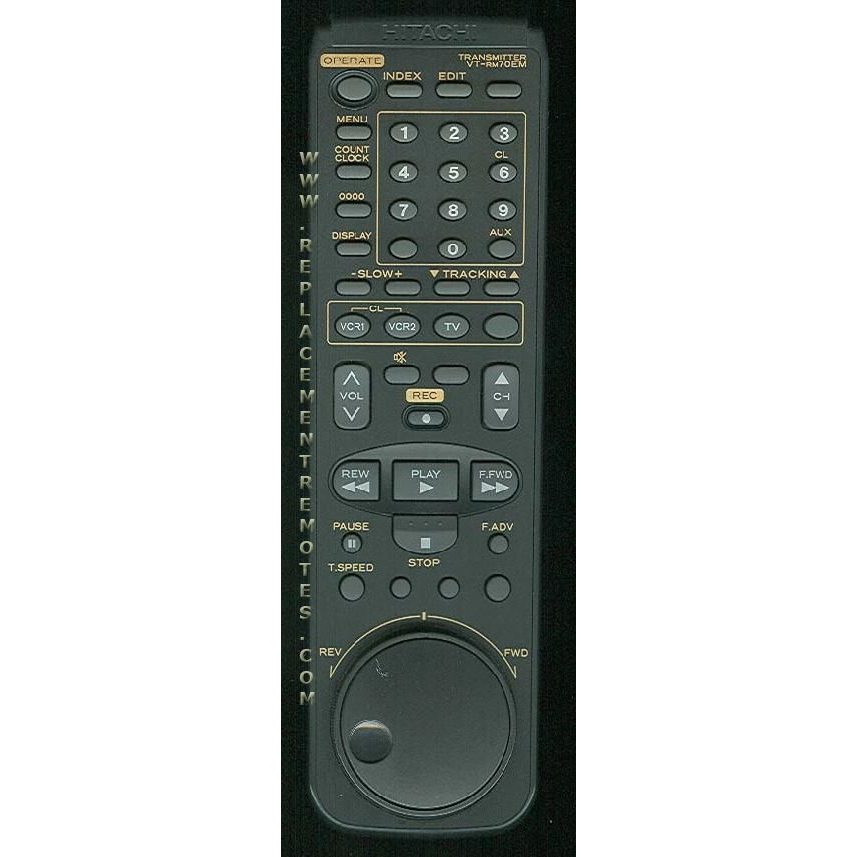 Hitachi VTRM70EM VCR Remote Control