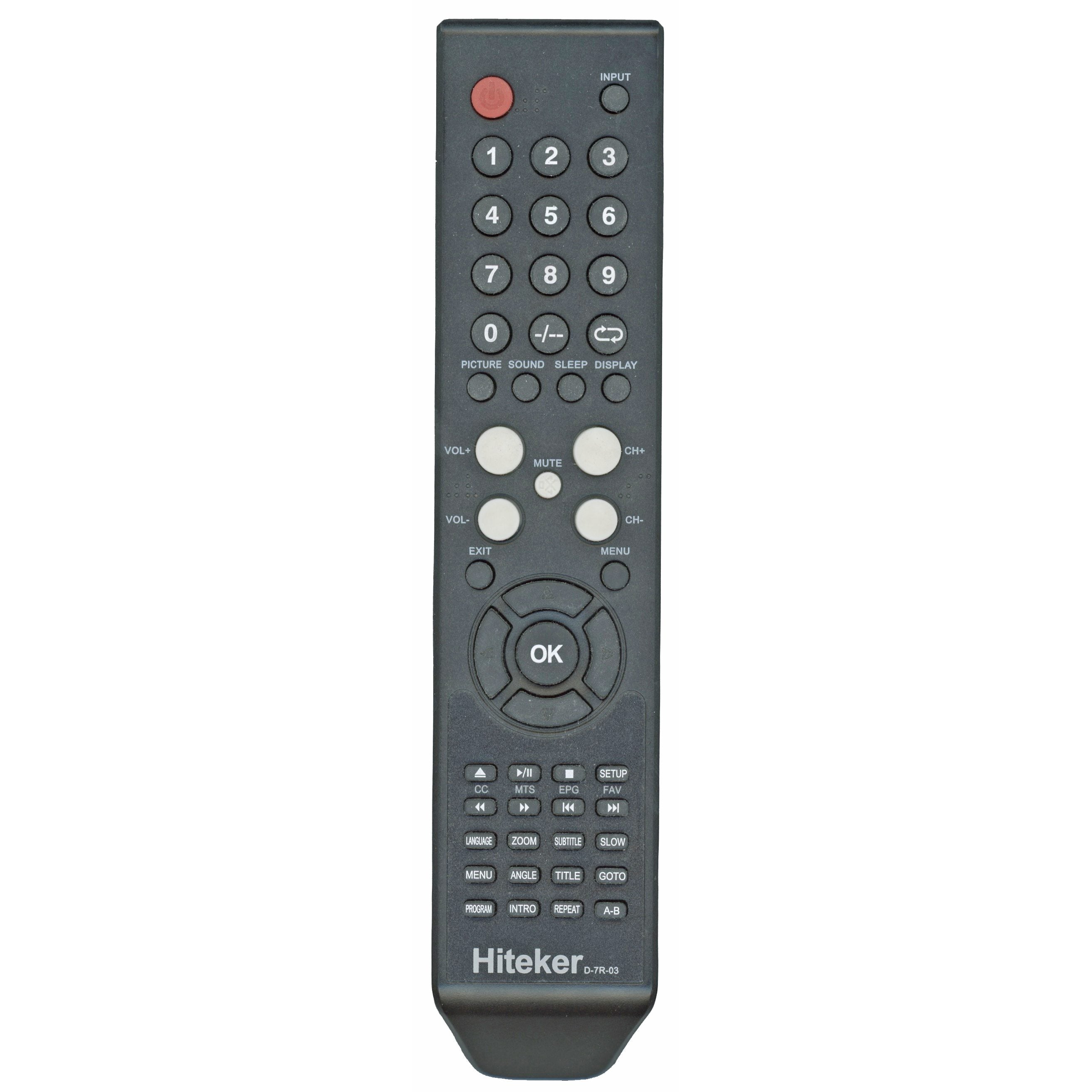 Hiteker D7R03 TV Remote Control