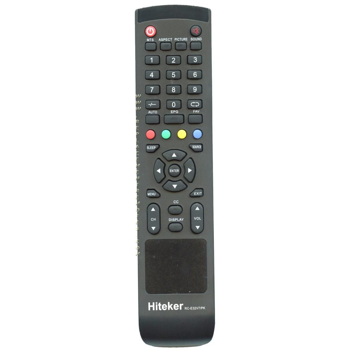 Hiteker RCE32V7PK TV Remote Control