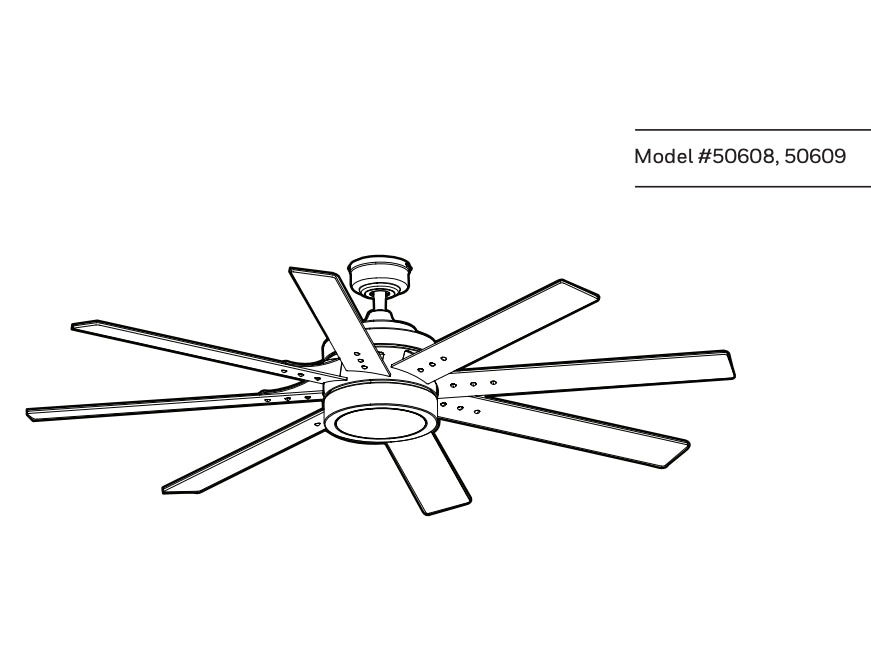 Honeywell 50609 Xerxes 62 IN Ceiling Fan