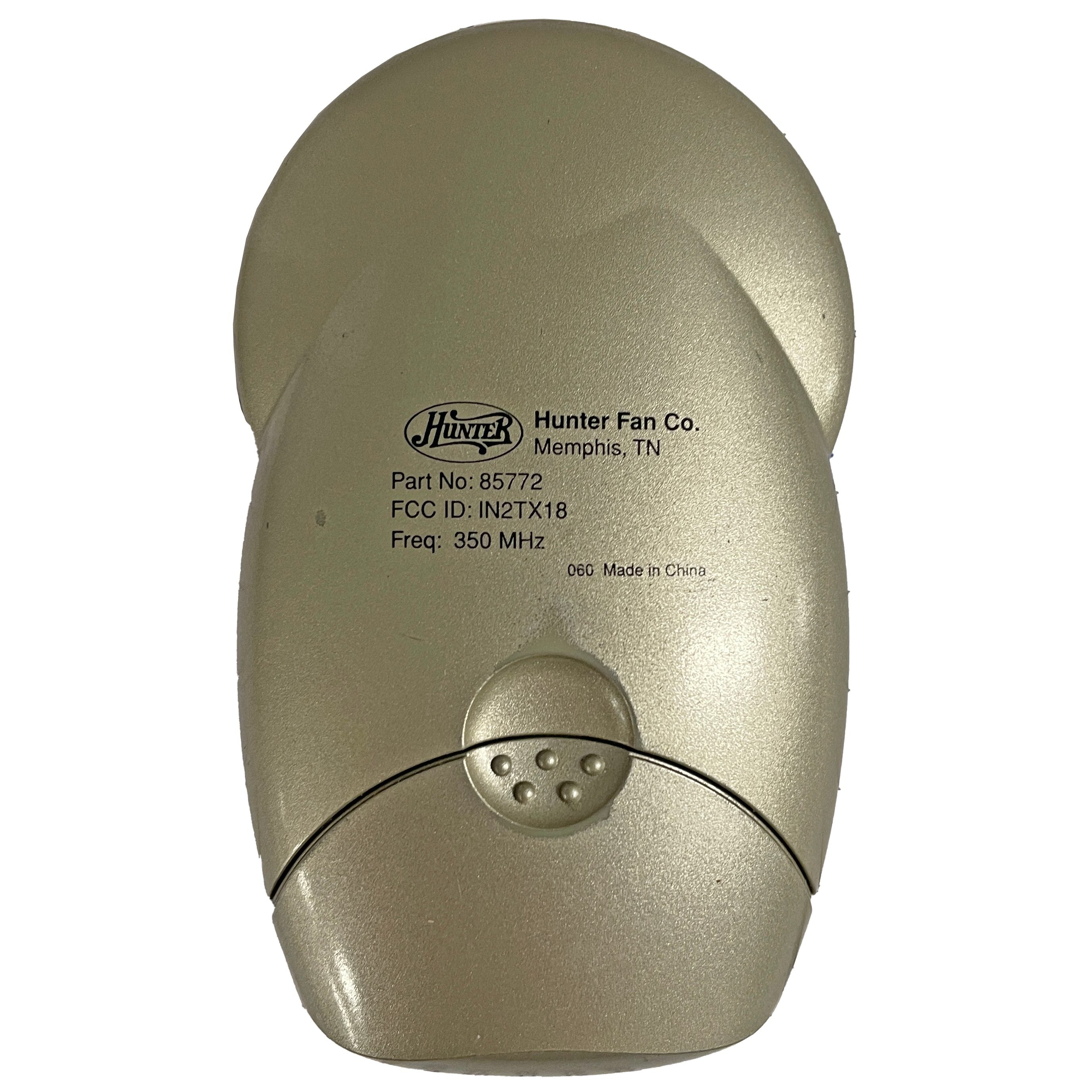 Hunter 85772 IN2TX18 Ceiling Fan Remote Control