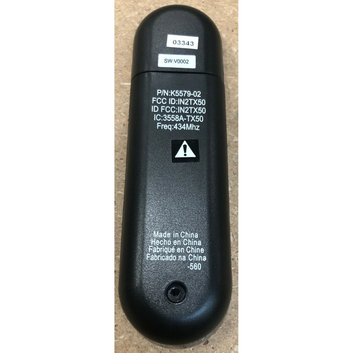 Hunter K5579-02 IN2TX50 Ceiling Fan Remote Control