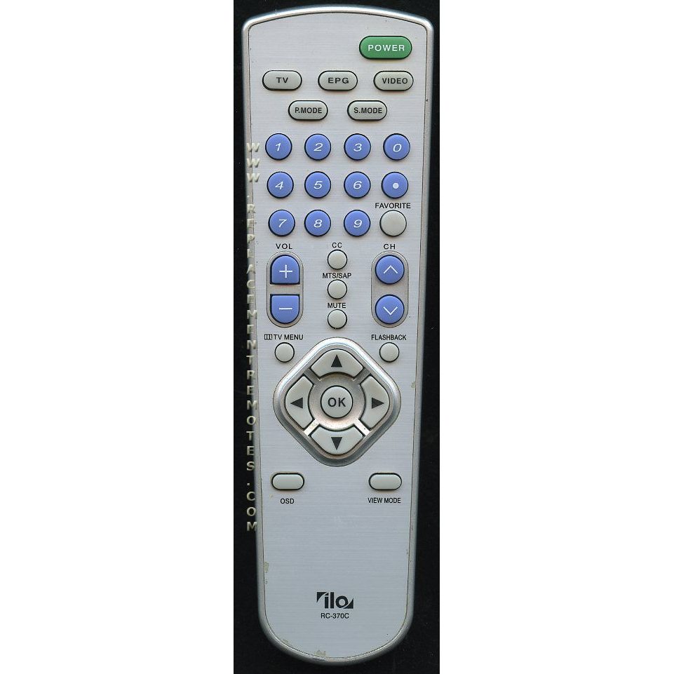 ilo RC370C TV Remote Control